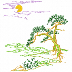 Flowers And Tree Embroidery Design 10 Flowers And Tree Embroidery Design 10